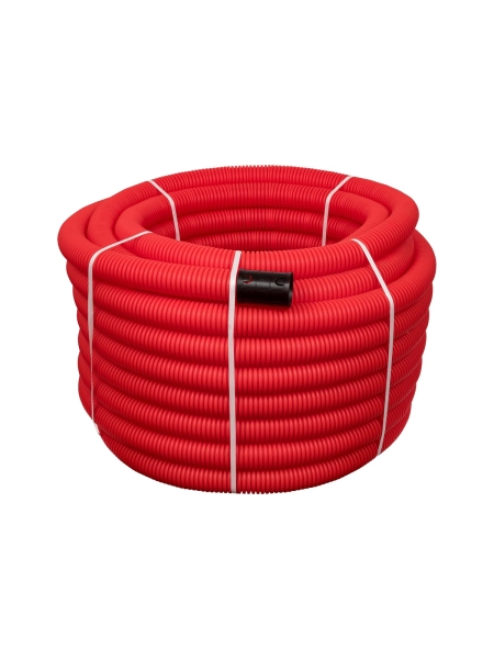 Gigant Труба гофрированная двустенная ПНД гибкая красная D63 с зондом 50м 801063GI