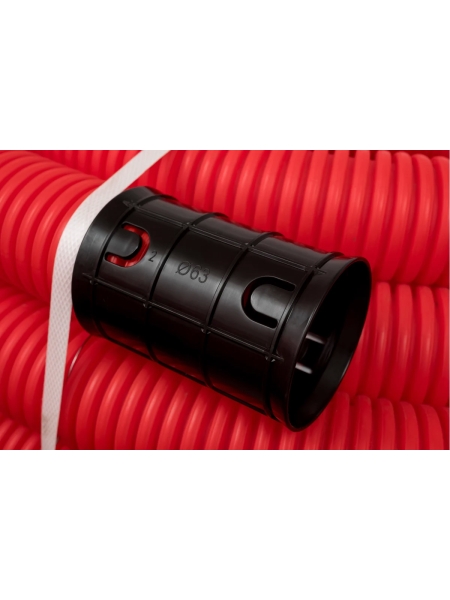 Gigant Труба гофрированная двустенная ПНД гибкая красная D63 с зондом 50м 801063GI