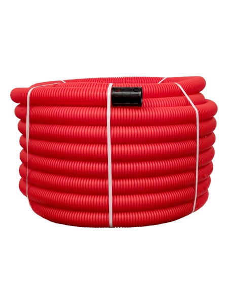 Gigant Труба гофрированная двустенная ПНД гибкая красная D63 с зондом 50м 801063GI