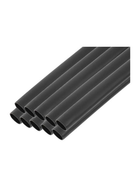 Трубка термоусадочная клеевая Gigant (4:1) 4/1, черная, 10шт по 1м G-80136