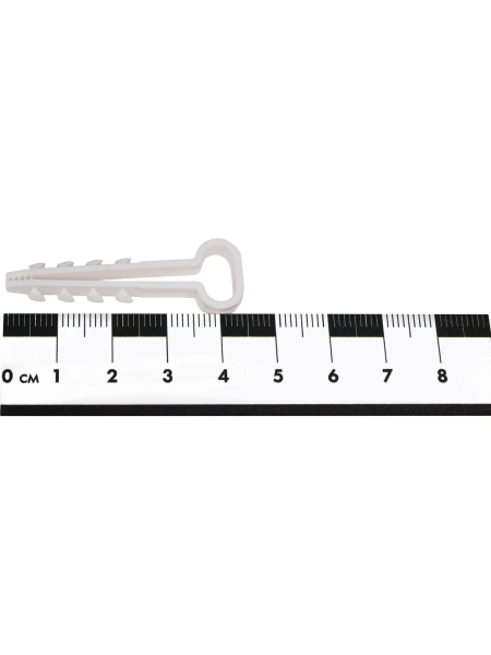 Дюбель-хомут Gigant плоский, 6-12мм, нейлон, 100шт. белый 123994