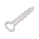 Дюбель-хомут Gigant плоский, 6-12мм, нейлон, 100шт. белый 123994