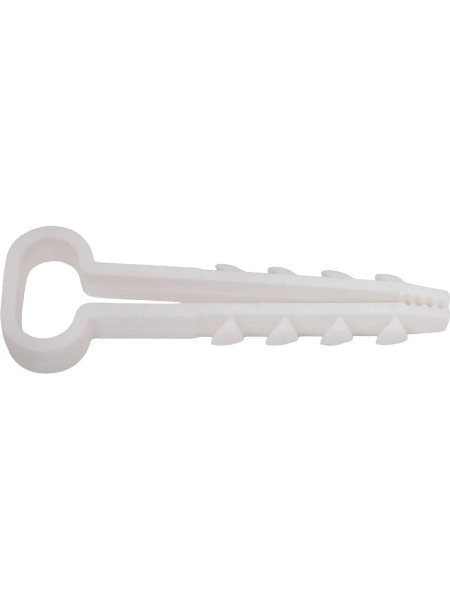 Дюбель-хомут Gigant плоский, 6-12мм, нейлон, 100шт. белый 123994