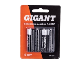 Батарейка Gigant Alkaline АА/LR6 блистер 4 шт. GBA-2A-4