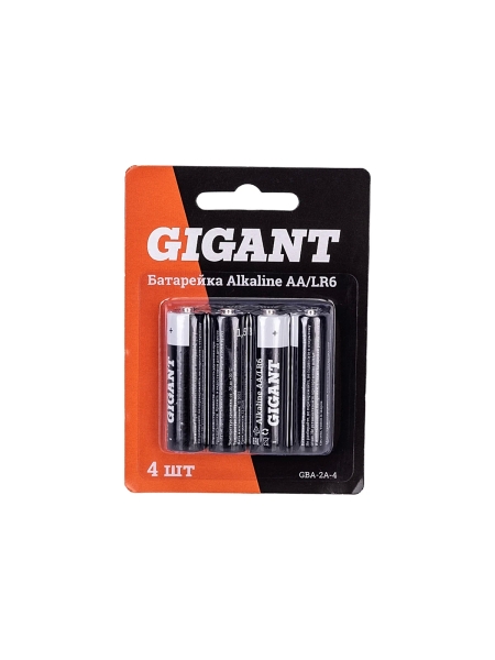 Батарейка Gigant Alkaline АА/LR6 блистер 4 шт. GBA-2A-4