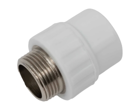 Муфта PP-R бел комб 25х3/4 НР Gigant GPM-25X34НР