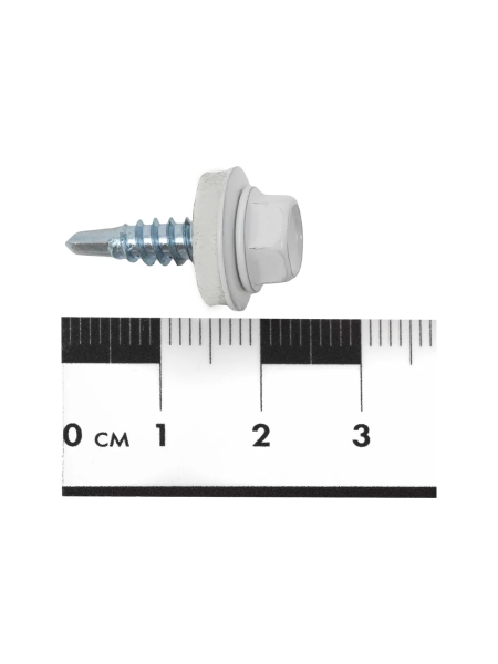 Gigant Кровельный саморез цинк 4,8x19 RAL 9003 сверло 400 шт G-124118