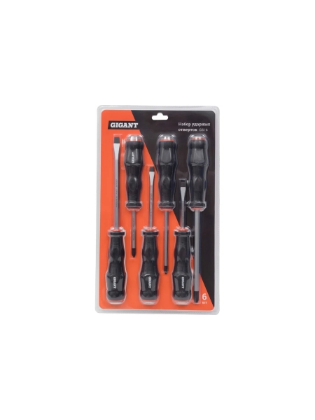 Набор ударных отверток Gigant 6 шт GSI-6