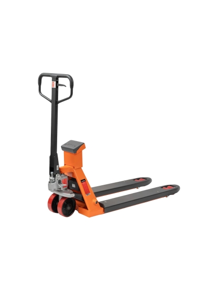 Гидравлическая тележка Gigant с весами, 2500кг, 1150x550мм, полиуретановые колеса JHPT2500-1150-W