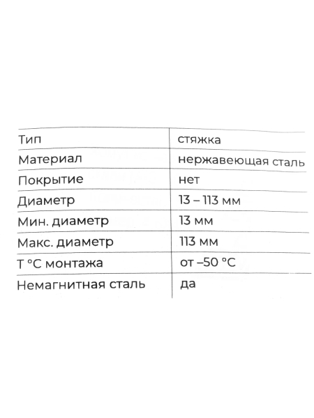 Стальные хомуты-стяжки Gigant нержавеющие 4.6x400мм 50шт. 123956