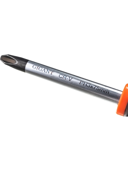 Отвертка Gigant PH3x75 с магнитным наконечником GS PH375
