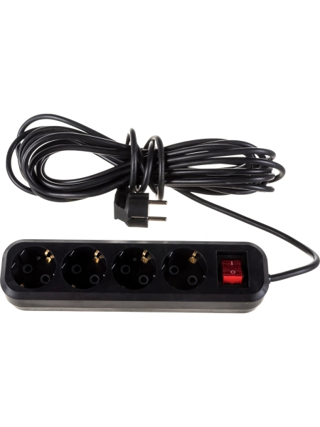 Бытовой удлинитель Gigant с заземлением ПВС 3x0,75 4 гнезда 7м 80095