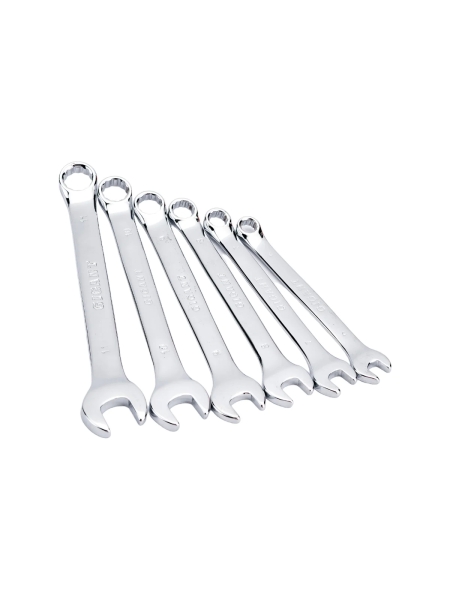 Набор комбинированных ключей Gigant 6 - 22 мм, 12 шт., полированный хром, Сталь Cr-V, 6-22мм, GDWSP-12
