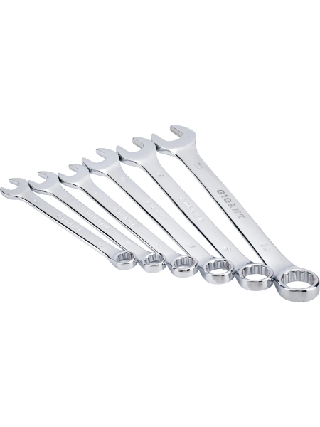 Набор комбинированных ключей Gigant 6 - 22 мм, 12 шт., полированный хром, Сталь Cr-V, 6-22мм, GDWSP-12