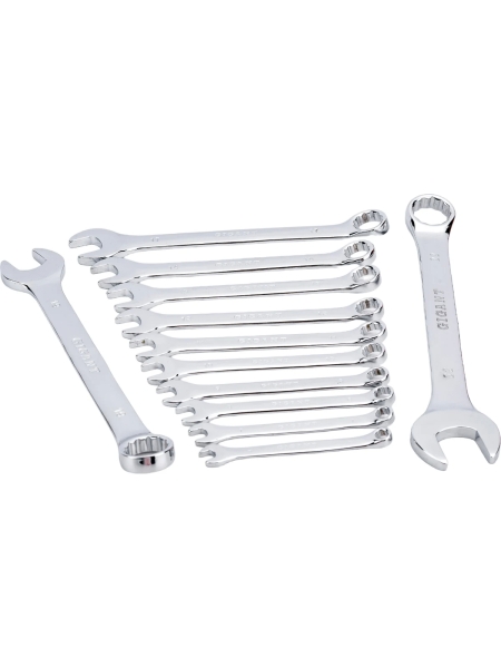 Набор комбинированных ключей Gigant 6 - 22 мм, 12 шт., полированный хром, Сталь Cr-V, 6-22мм, GDWSP-12