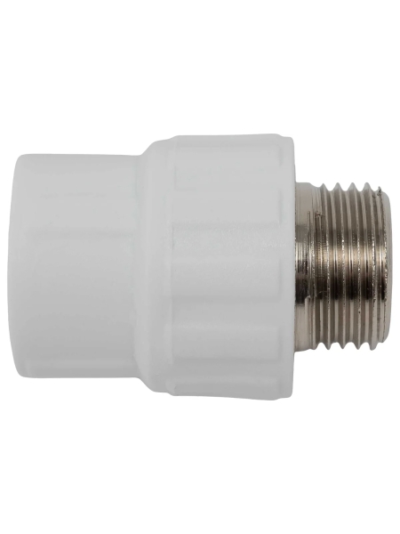 Муфта PP-R бел комб 20х1/2 НР Gigant GPM-20X12НР