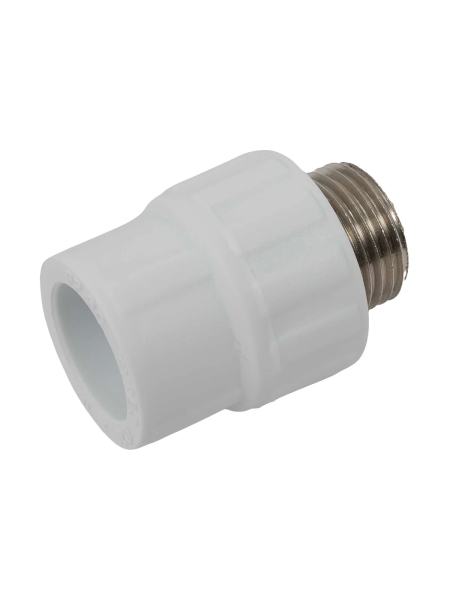 Муфта PP-R бел комб 20х1/2 НР Gigant GPM-20X12НР