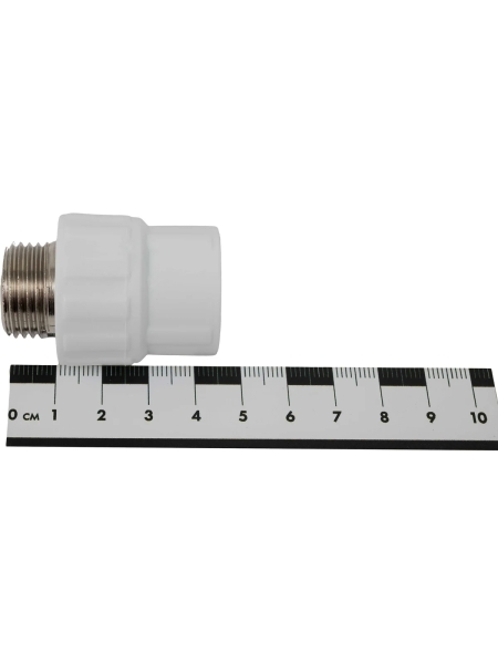 Муфта PP-R бел комб 20х1/2 НР Gigant GPM-20X12НР