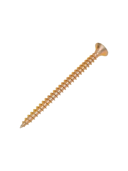 Gigant Саморез по дереву желтый цинк 6x80 потай PZ 100 шт G-124114