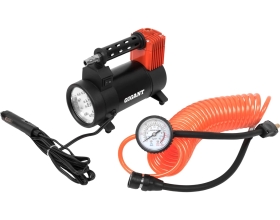 Автомобильный компрессор Gigant 12V, 35л. мин., LED фонарь, сумка GCA-35