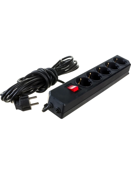 Сетевой фильтр Gigant с заземлением ПВС 3x0,75 5 гнезд 7м 80098