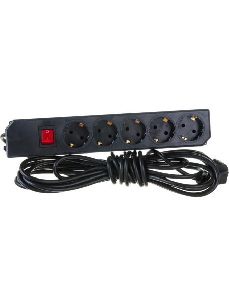 Сетевой фильтр Gigant с заземлением ПВС 3x0,75 5 гнезд 7м 80098