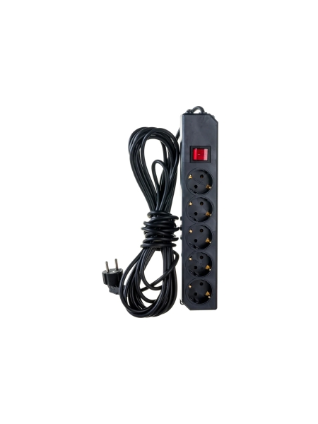 Сетевой фильтр Gigant с заземлением ПВС 3x0,75 5 гнезд 7м 80098