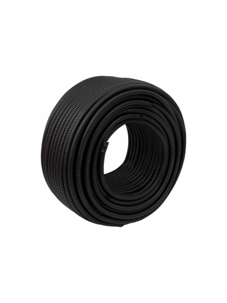 Гофрированная труба ПНД Gigant лёгкая черная D16 с зондом, стойкая к УФ 100м 20116-100GI