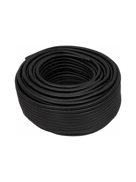 Гофрированная труба ПНД Gigant лёгкая черная D16 с зондом, стойкая к УФ 100м 20116-100GI