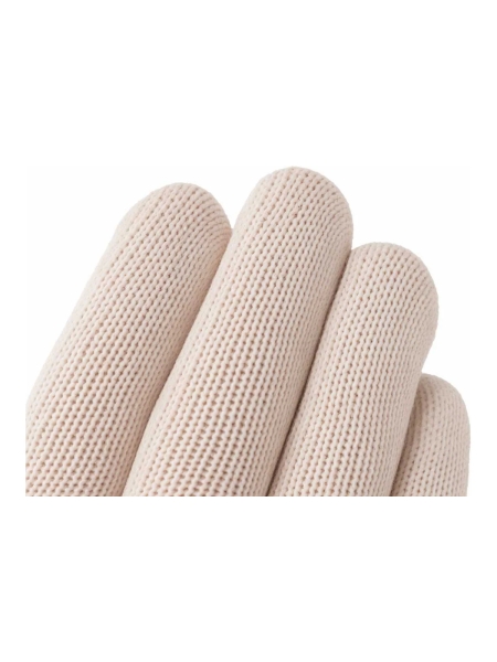 Трикотажные перчатки Gigant с ПВХ-покрытием точка, 10 класс, размер 9, белые GGC-12