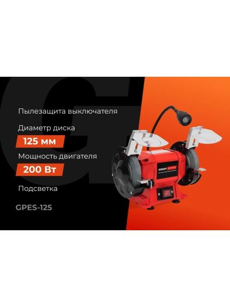 Заточной станок Gigant Professional D-125мм GPES-125