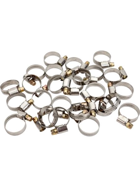 Червячный хомут нерж Gigant 16-25 мм/9 W2, 25 шт G/1/42