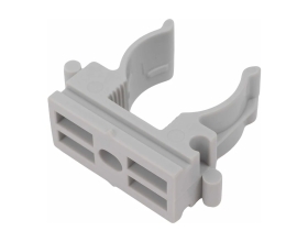 Крепеж-клипса для труб Gigant прямой монтаж D20 серая 100шт 123933