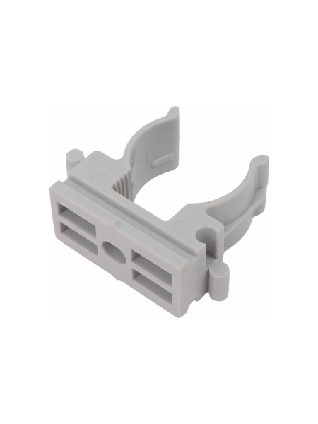 Крепеж-клипса для труб Gigant прямой монтаж D20 серая 100шт 123933