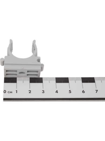 Крепеж-клипса для труб Gigant прямой монтаж D20 серая 100шт 123933