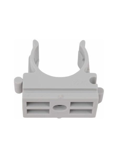 Крепеж-клипса для труб Gigant прямой монтаж D20 серая 100шт 123933