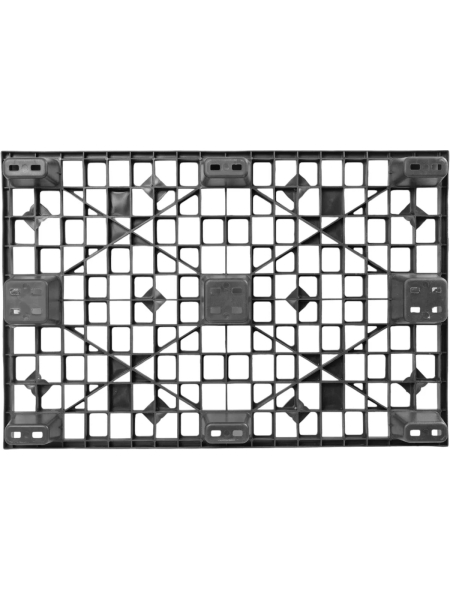 Паллет Gigant 1200x800x160 вкладываемый на ножках чёрный 34227