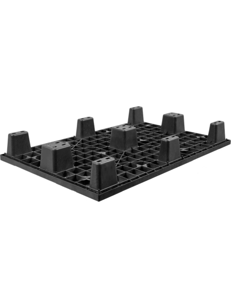 Паллет Gigant 1200x800x160 вкладываемый на ножках чёрный 34227