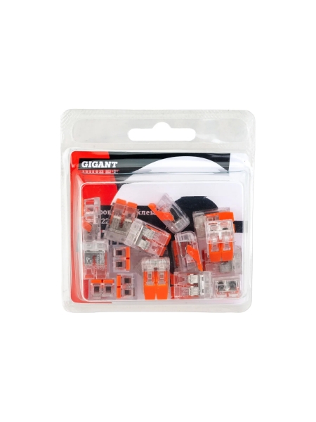 Двухпроводная клемма Gigant 20 шт/уп 0,08-2,5(4)мм² GCT-221-412-20