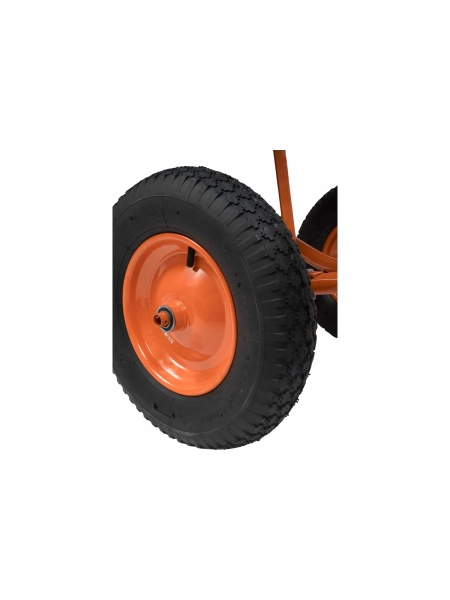 Строительная двухколесная тачка Gigant усиленная, 130 л, 280 кг, пневматические колеса GX-05