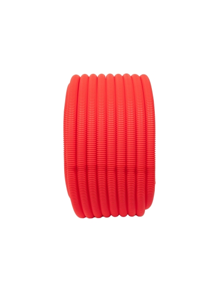 Gigant Гофрированная двустенная труба ПНД гибкая красная D40 с зондом 50м 801040GI