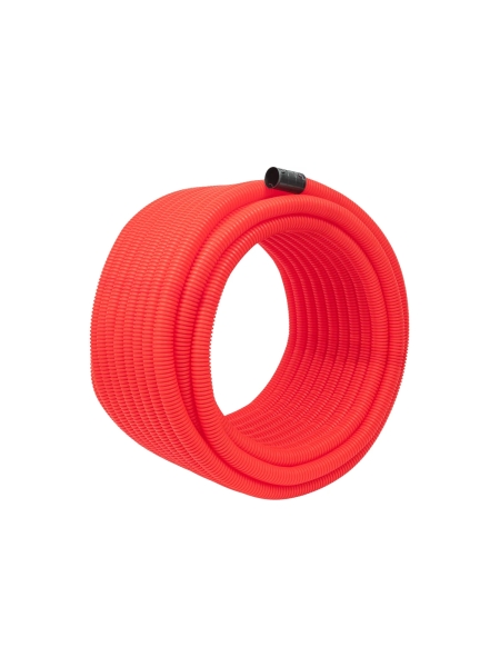 Gigant Гофрированная двустенная труба ПНД гибкая красная D40 с зондом 50м 801040GI