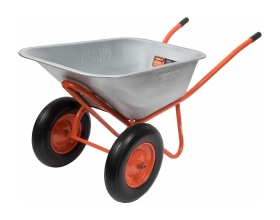 Строительная двухколесная тачка Gigant 110л, 240 кг, литые колеса GX-04