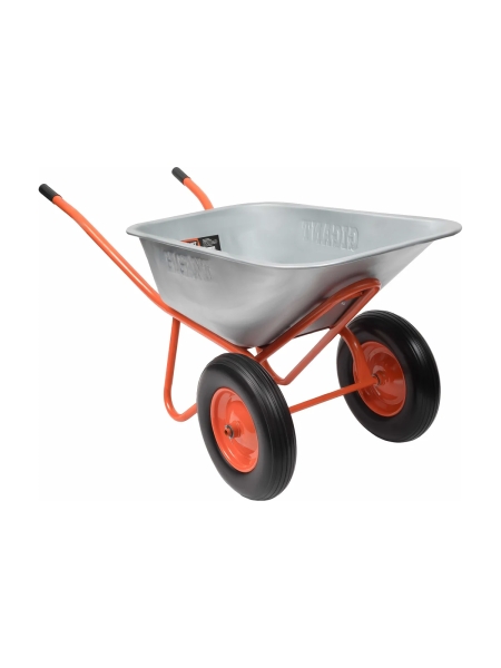 Строительная двухколесная тачка Gigant 110л, 240 кг, литые колеса GX-04
