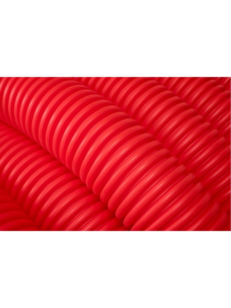 Gigant Труба гофрированная двустенная ПНД гибкая красная D90 с зондом 50м 801090GI