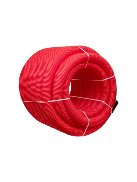 Gigant Труба гофрированная двустенная ПНД гибкая красная D90 с зондом 50м 801090GI