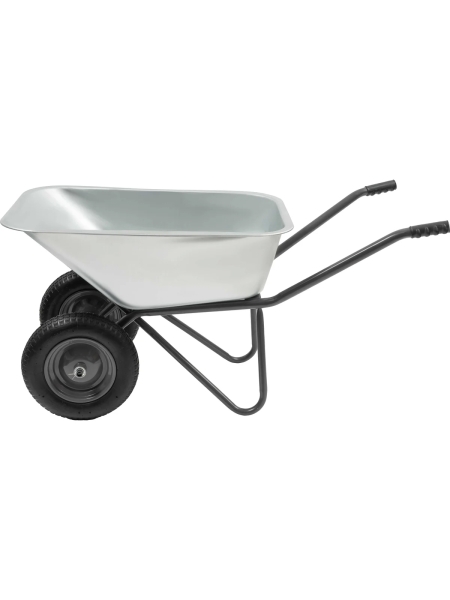 Двухколесная усиленная тачка Gigant с оцинкованным кузовом 110л ZAW-05