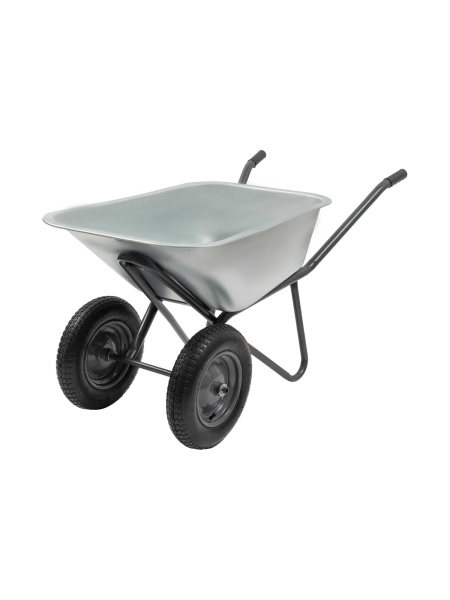 Двухколесная усиленная тачка Gigant с оцинкованным кузовом 110л ZAW-05