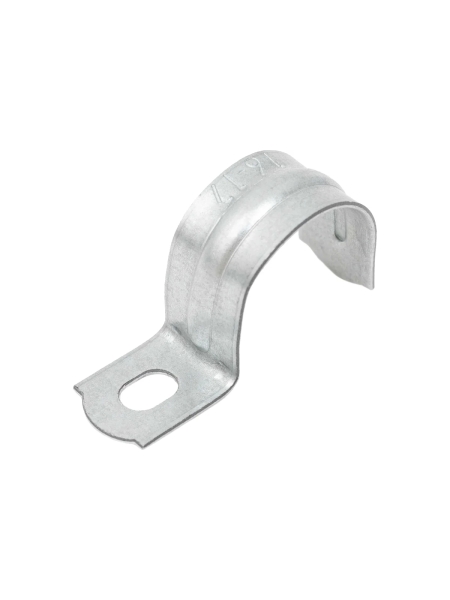 Скоба металлическая Gigant однолапковая СМО 16-17 мм с/о оцинк. 100шт GMB-1/1617O