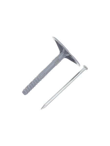 Дюбель для теплоизоляции Gigant (гриб) 10x90 с металлическим гвоздём 50 шт 123870